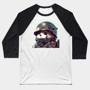 Funny soldier cat Baseball T-Shirt